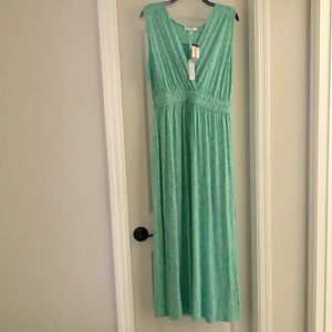 NWT!  Spense Seafoam Green/White Sundress XL
